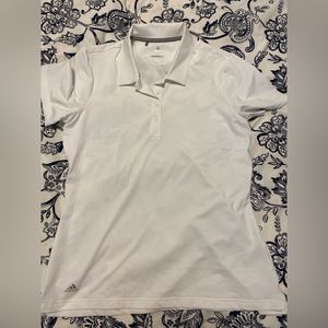 White Adidas Gold Shirt